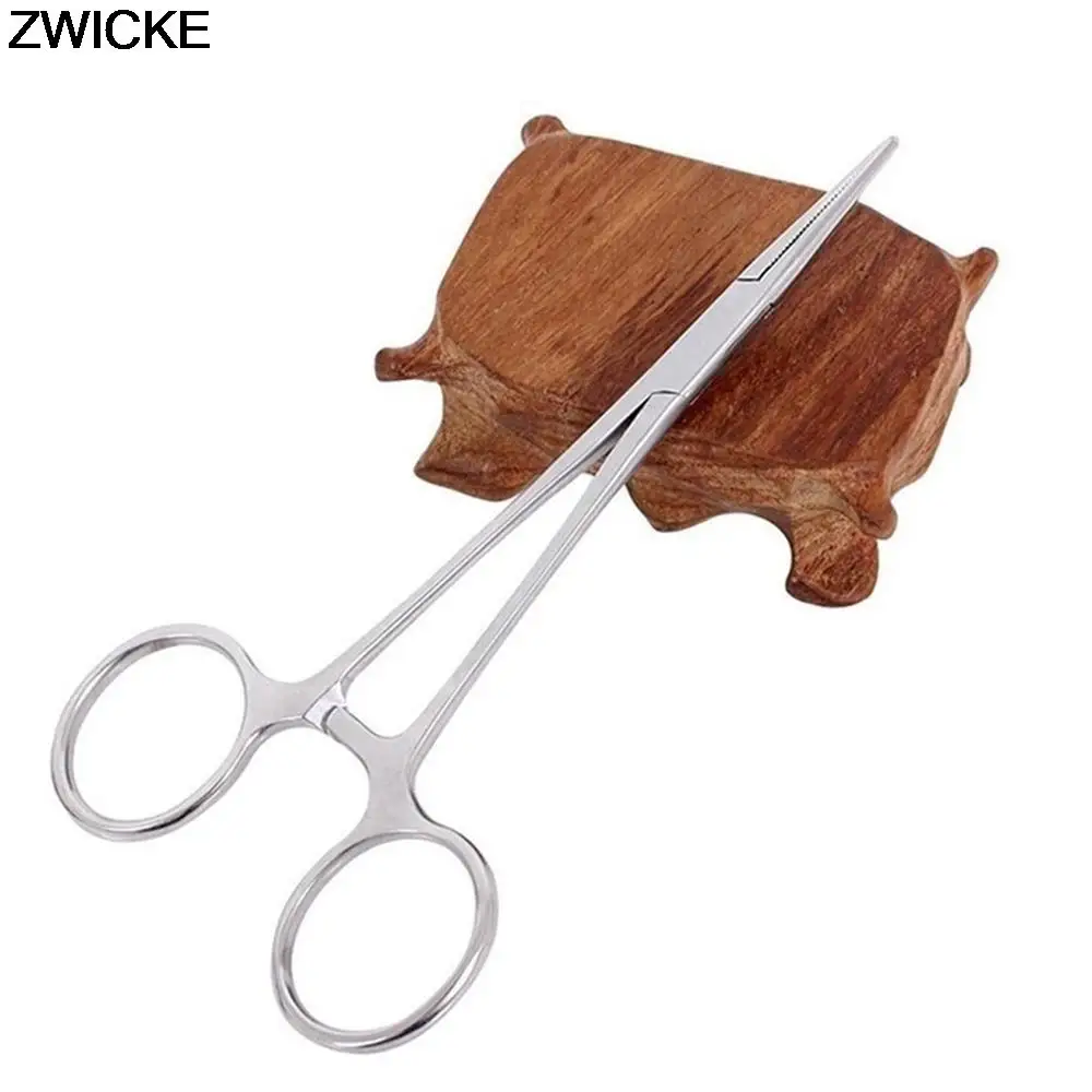 Medizinische Hand Werkzeuge Arterienklemmen Pet Haar Clips Salvage Locking Zange Flache Werkzeuge Gekrümmte Gerade Kopf 12,5 16 18cm