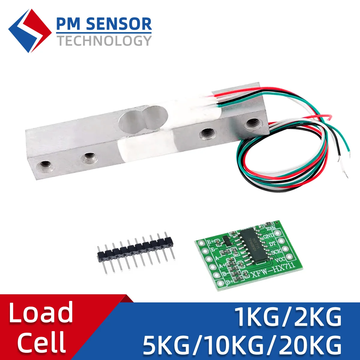 Mini Load Cell Module HX711 AD Weight Sensor 1kg 2kg 3kg 5kg 10kg 20kg Weighing Pressure Sensor Measurement Tools Kitchen DIY