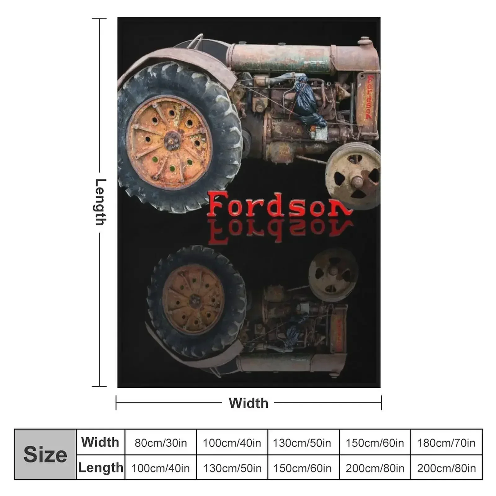 Vintage tractor Fordson Throw Blanket Hairy Cute Plaid Camping Shaggy for sofa For Baby Blankets
