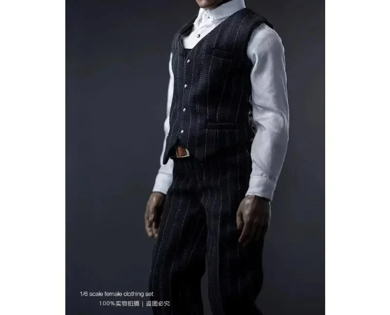

1/6 Scale Male Soldier's Clothes M001 Gentleman's Vest Shirt Trousers Formal Suit Model for 12 Inch Figure Strong Body Model Toy