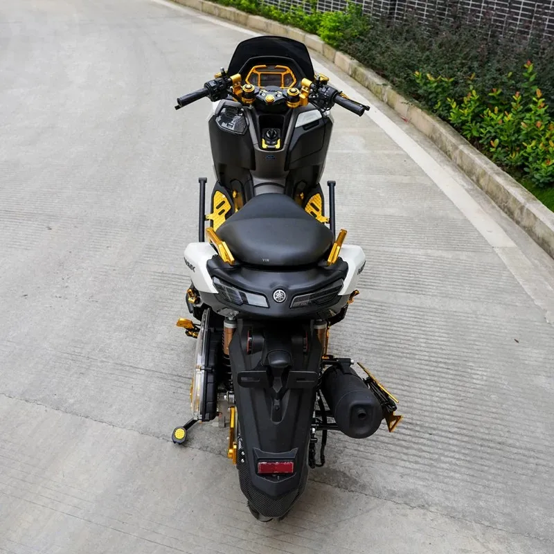 For Yamaha NMAX155 2025 Aluminum Meter Bezel Scooter Front Fairing Accessory Enhances Front-End Layered Look Prevents Sediment