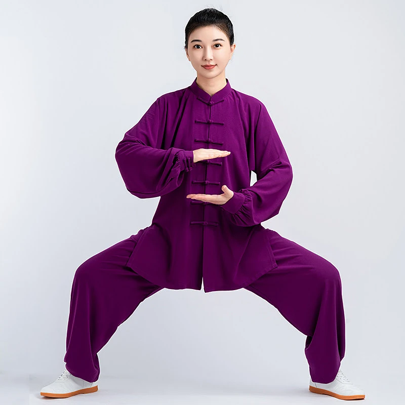 Women's 2026 New Premium Tai Chi Suit - Spring Autumn Summer Ba Duan Jin Qigong Martial Arts Practice Training Set