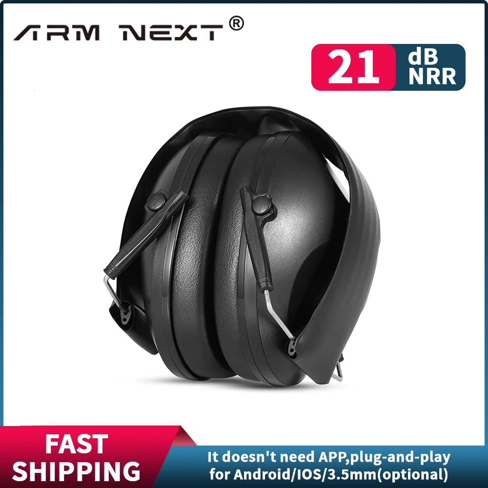 Foldable headphones  shooting earmuffs military tactical anti-noise headphones amplified hearing protection