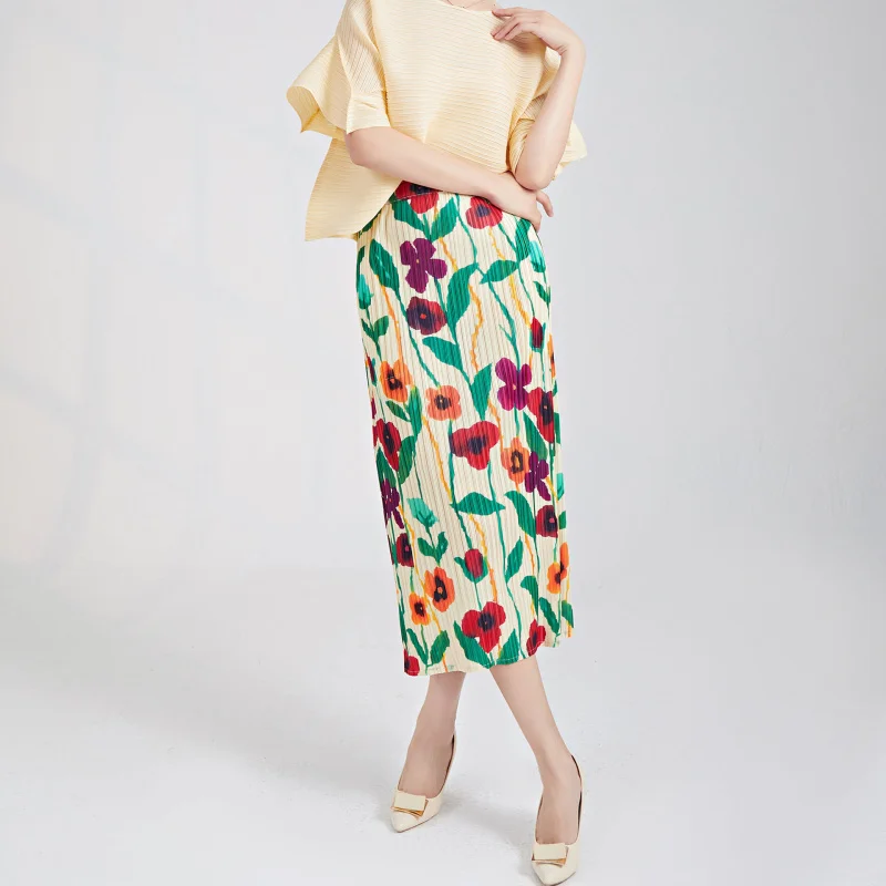 تنورة مياكي ملفوفة بنصف الجسم ملفوفة على الورك صيفية جديدة رائجة البيع ونصف مستقيم على الطراز القديم الشهير [23510zsj-K687]