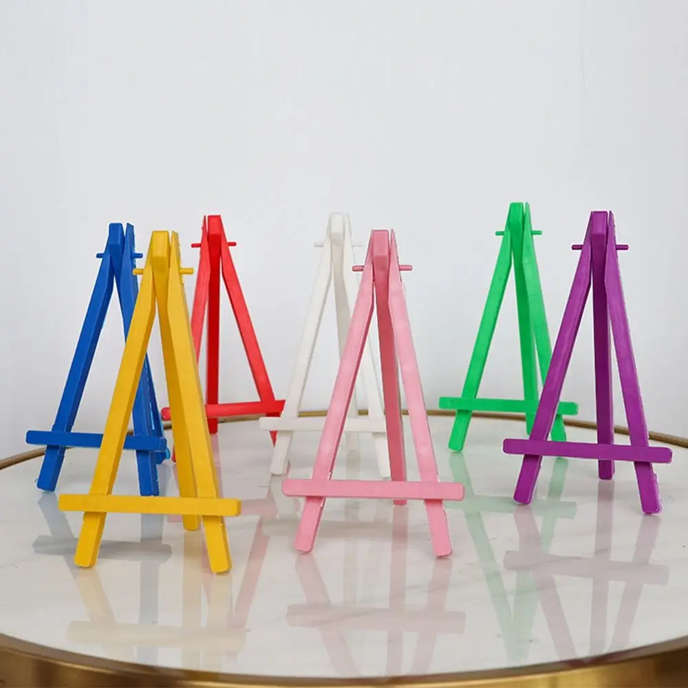 Portable Plastic Triangle Easel Mini Adjustable Painting Holder Desktop Phone Holder Home Use