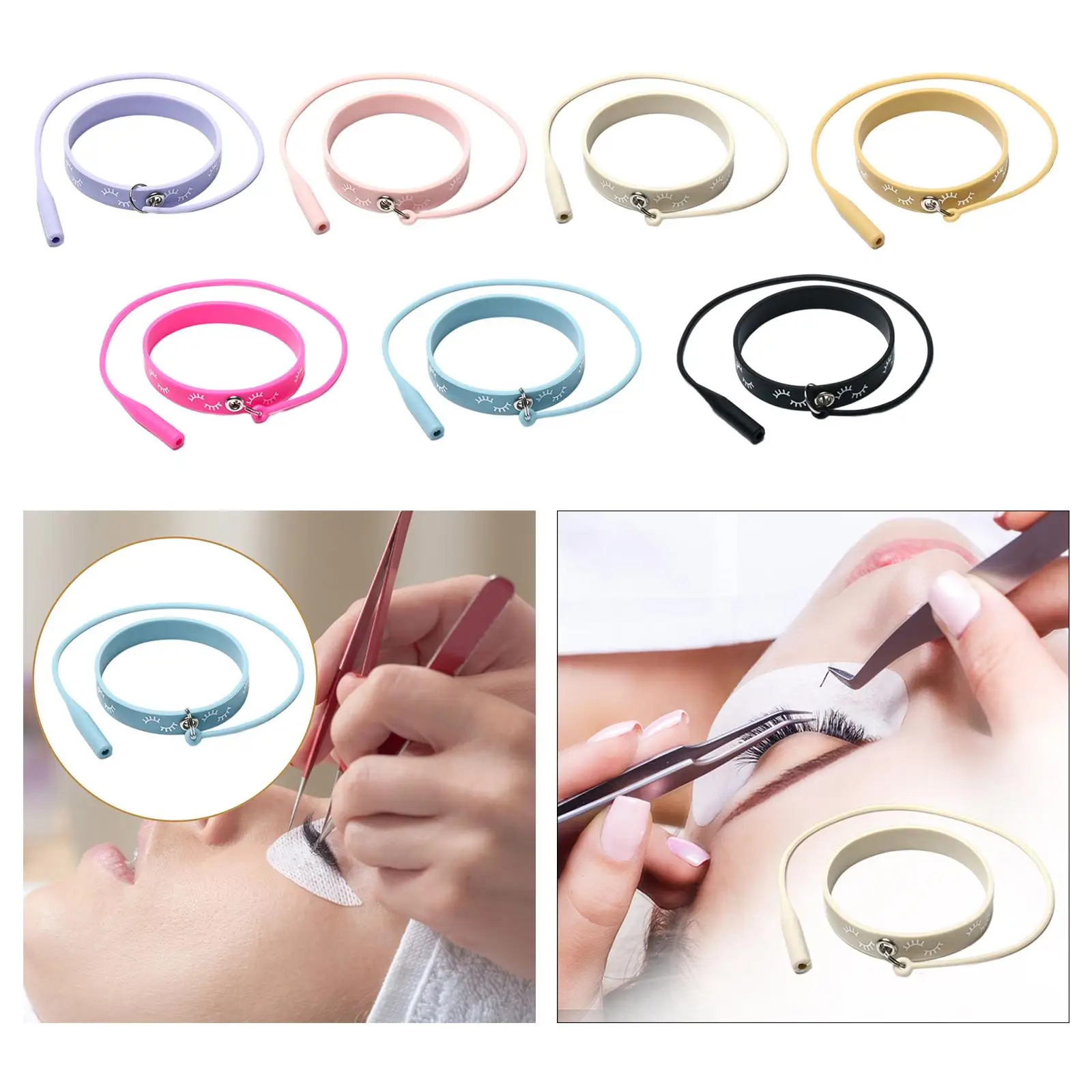 Pinzette per ciglia Supporto per pinzette per estensione ciglia Supporto per pinzette per salone di trucco Artista di trucco Forniture per estensione ciglia per la casa