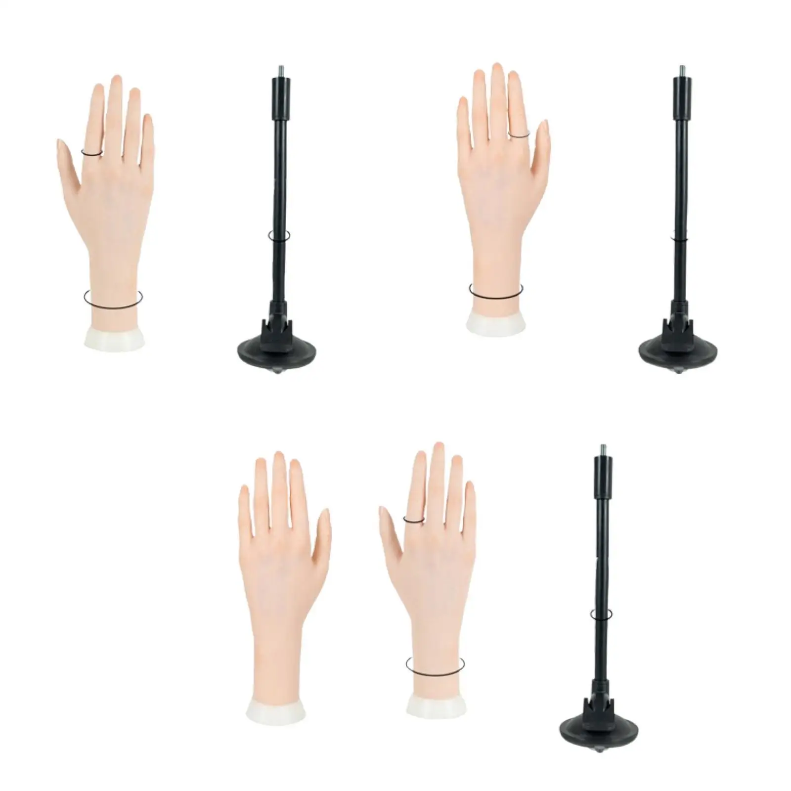 Mannequin Hand Practice Model for Nail Technician and Beginner Simulation Hand Model for Bangle Watch Displaying Chain Shop