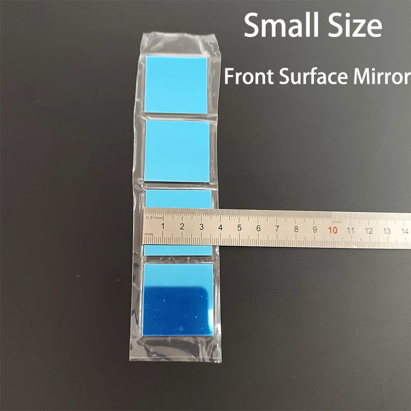 4pcs Small Size First Reflecting Surface Reflector Square Optical Front Surface Mirror DIY Scanner Projector Mirror Accessories