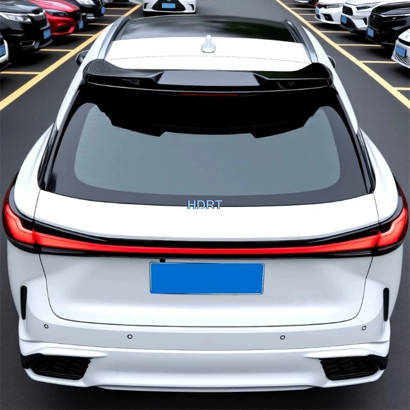 Car Styling Rear Trunk Roof Spoiler Plate Tail Wing Cover For Lexus RX RX300 RX350h 500h 2023 + Protector Decoration Accessories