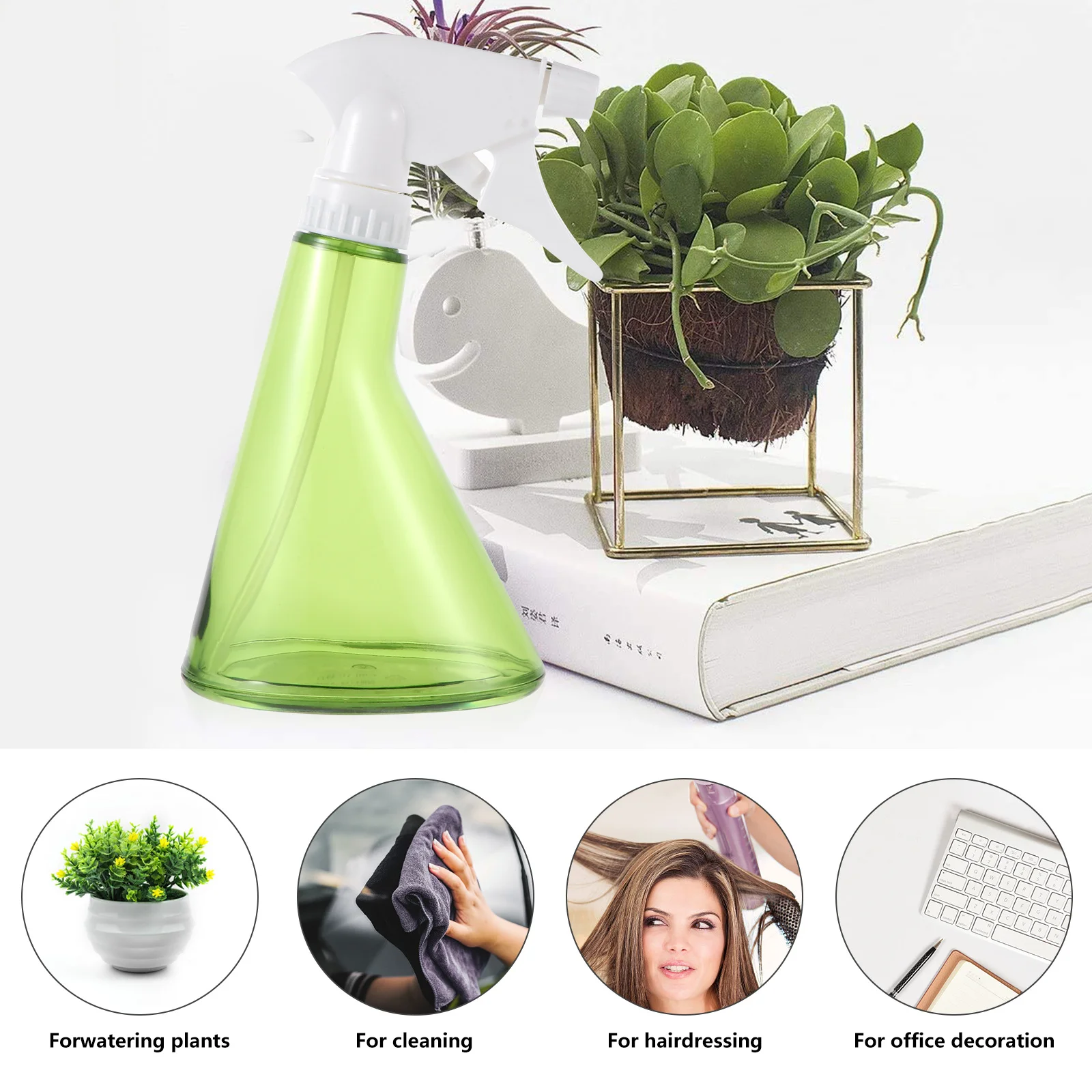 

2Pcs 370ml Garden Water Sprayer Ergonomic Design Plant Watering Bottle Spray Bottle Gardening Sprayer