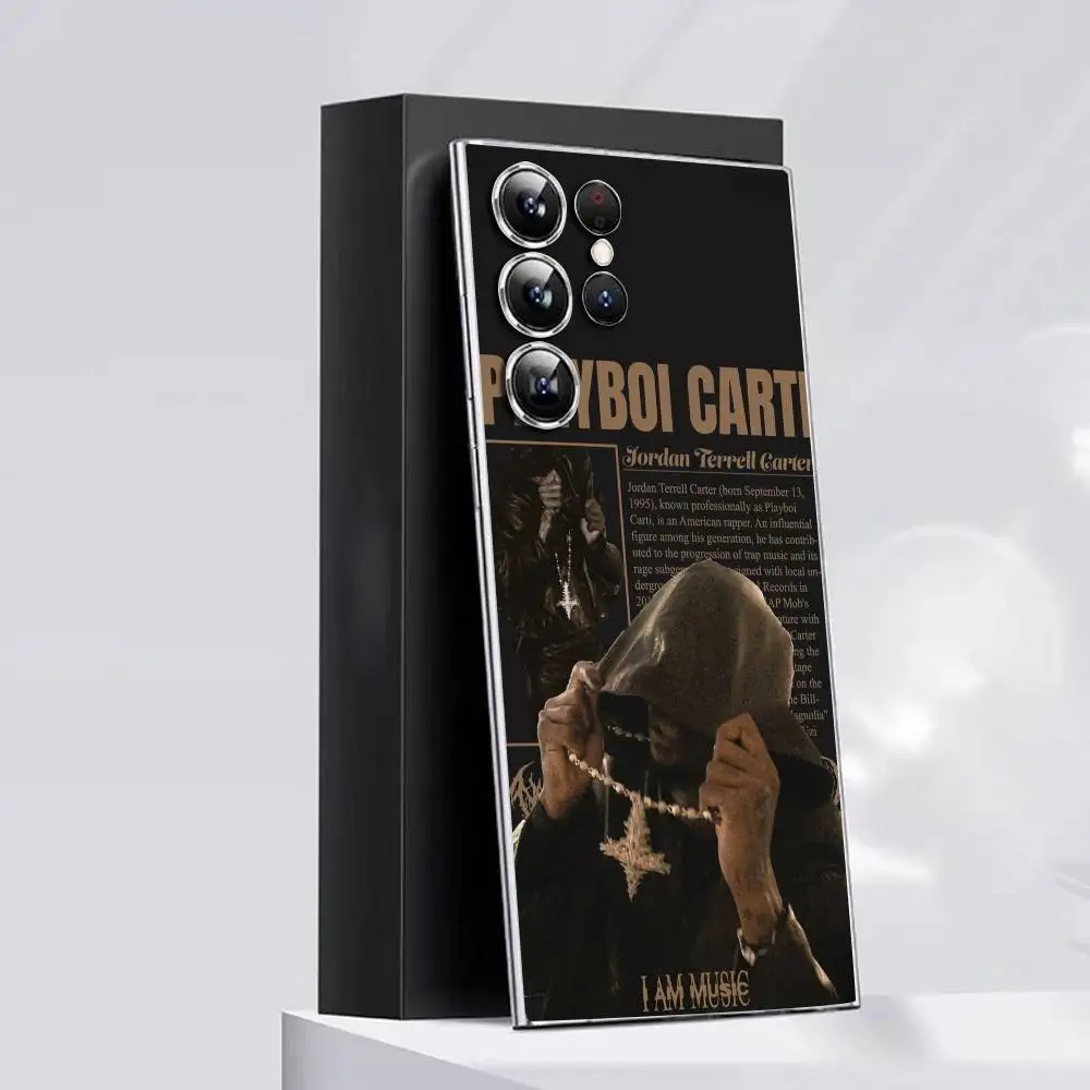 P-Playboi C-Carti Music Whole Lotta Red Phone Case For Samsung S30,25,24,23,21,22,20,10,5G,FE,lite,PIus,Ultra Transparent Cover