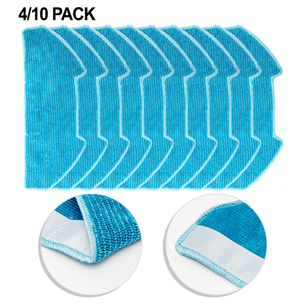 

Сменные салфетки для швабры, совместимые с роботом-пылесосом Vozascly R10, моющиеся многоразовые подушечки для чистки пола из микрофибры, 10 шт.