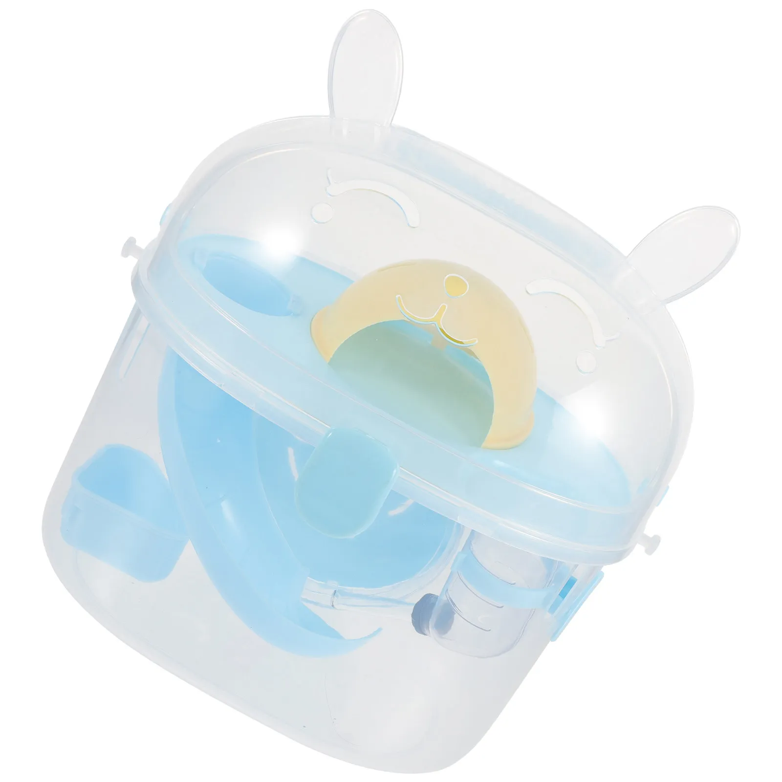 

Portable Plastic Hamster Carrier Cage for Small Pets Travel Outdoor Hiking Walking Shopping Subway Use with Ample Space