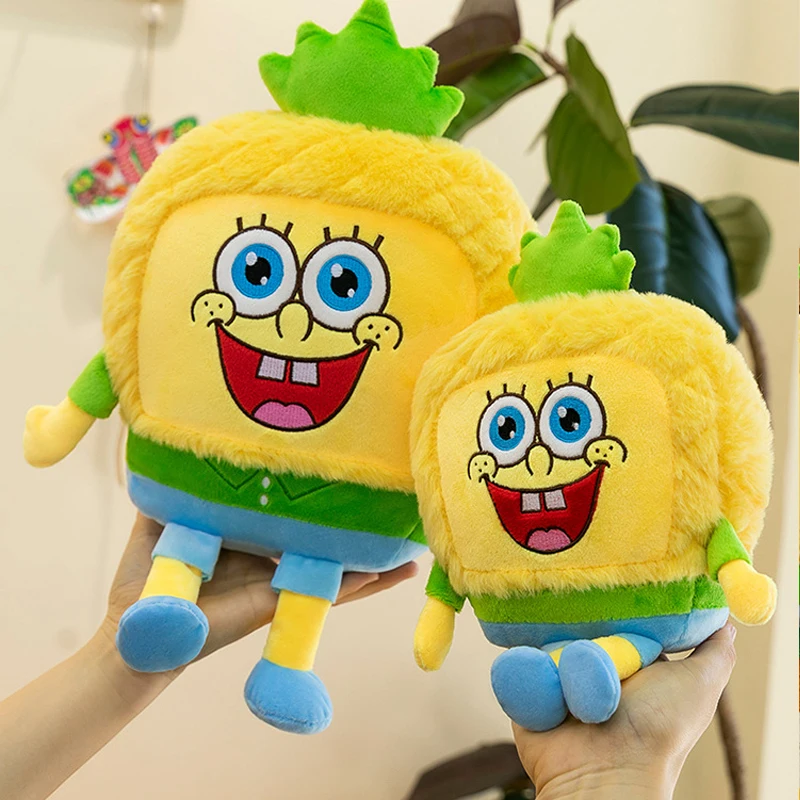 

Плюшевые игрушки Губка Боб (25-80 см), мультяшные милые плюшевые куклы-подушки в стиле аниме, подарок на день рождения или Рождество для детей