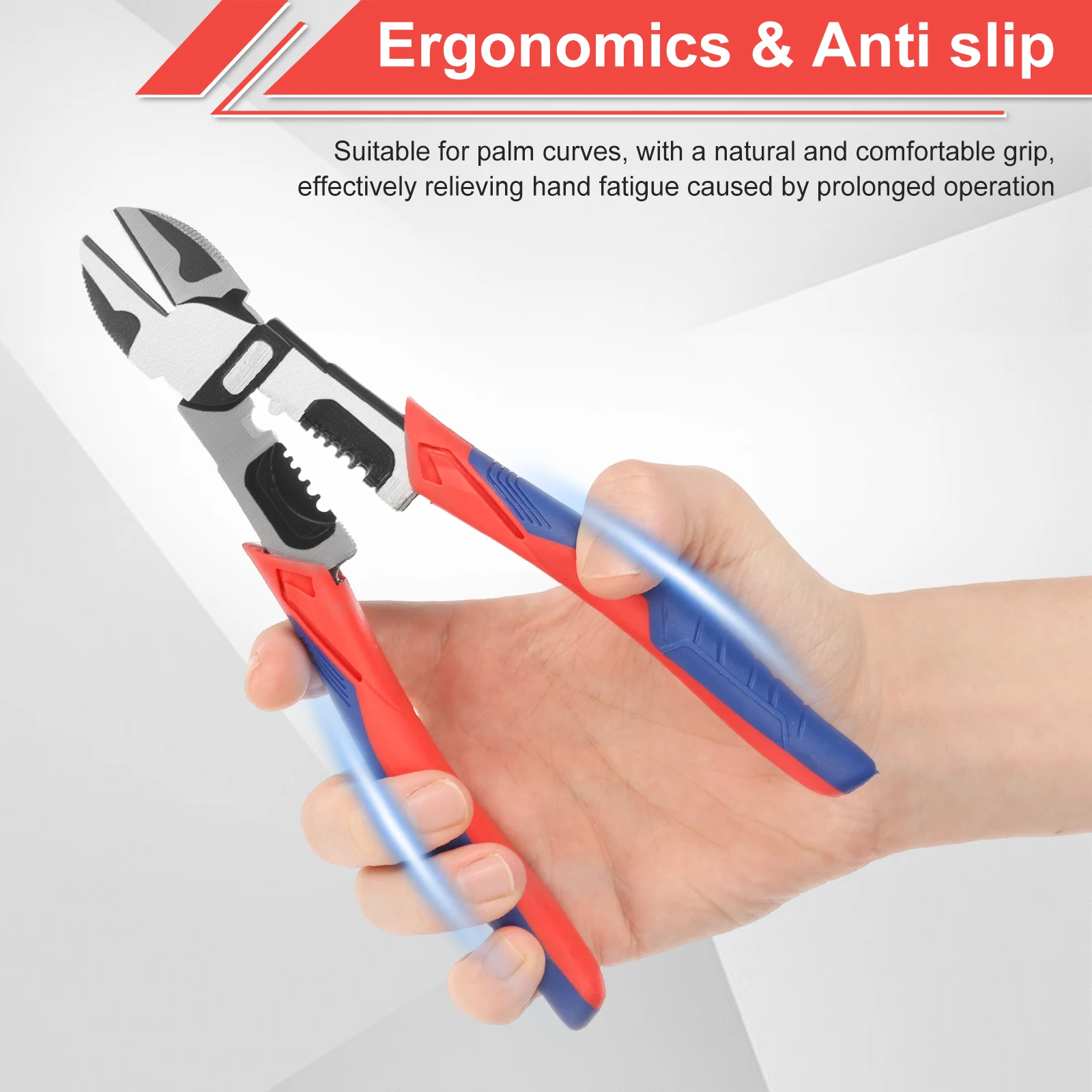 

Side Cutters and Long Nose Pliers Set Chrome Vanadium Steel Diagonal Pliers Ergonomic Needle Nose Wire Cutters with Nonslip Grip