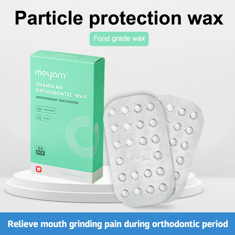 

10Boxes Dental Orthodontic Wax For Braces Gum Portable Fruit Flavor Granular Orthodontic Protective Wax Dots Individual Package