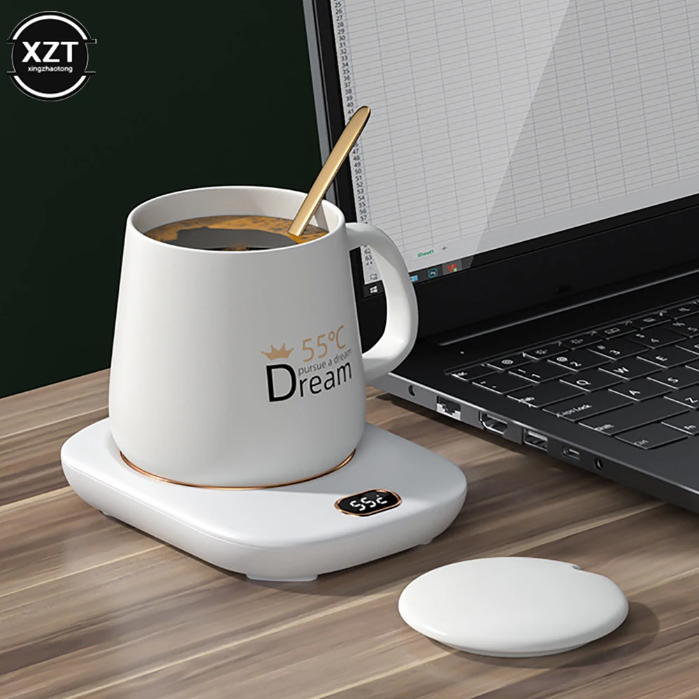 USB Mug Heater Coffee Mug Cup Warmer Milk Tea Water 3 Gear Heating Pad Cup Heater Warm Mat Constant Temperature Coaster