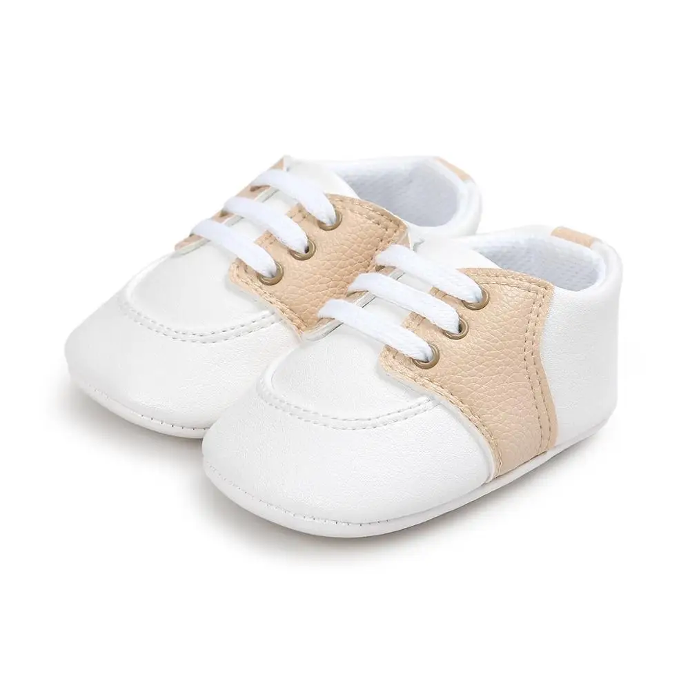 Sports Style Newborn Infant First Walkers Baby Shoes Boy Girl PU Sneaker Comfort White Shoes Casual Crib Moccasins