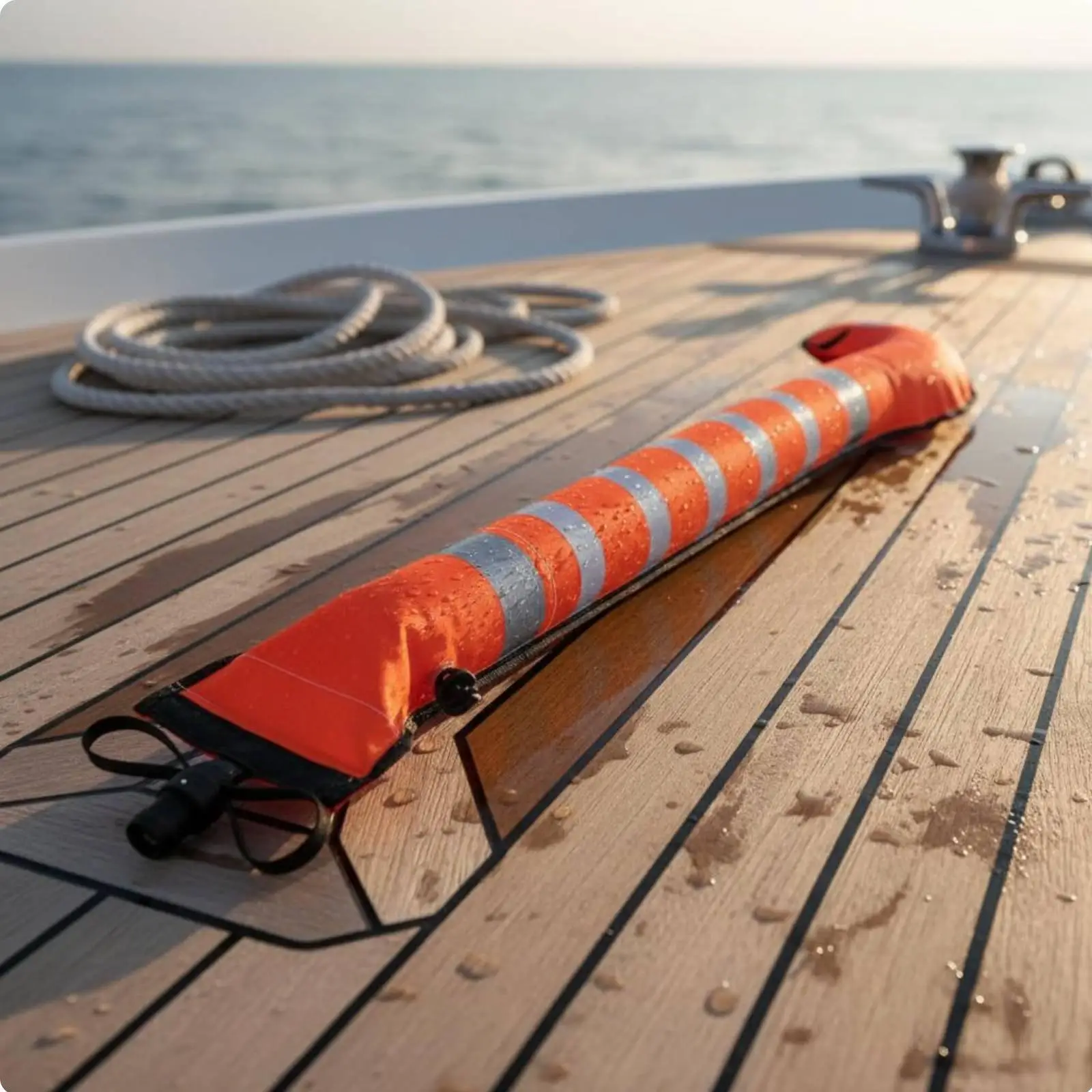 Cartoon Eel Surface Marker Buoy 210D Nylon Inflatable Animal Dive Float High Visibility Colors Moray Eel Diving Tube for Scuba
