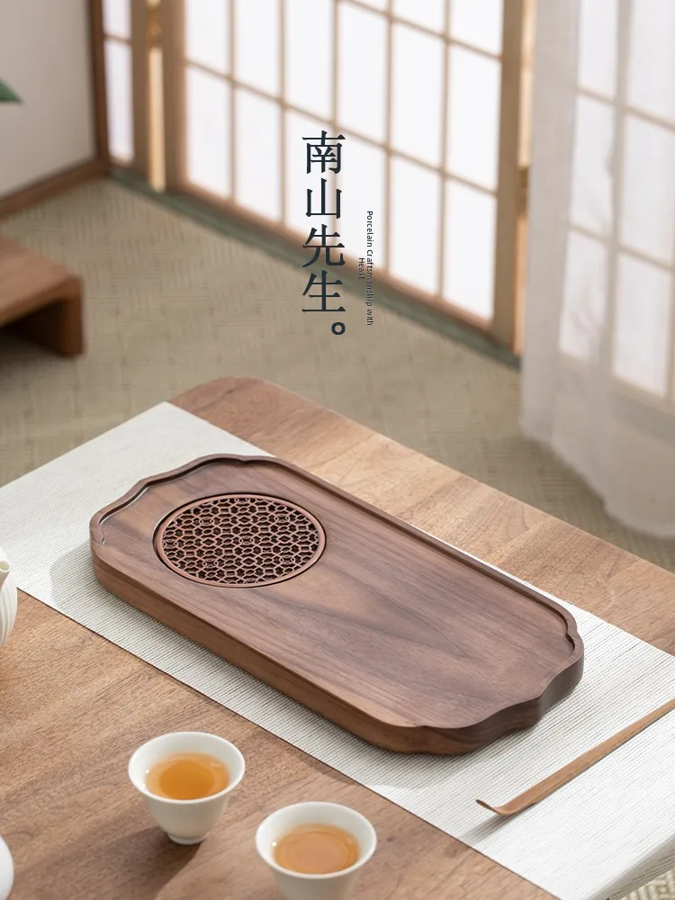 

Simple North Mountain Master Tea Tray Walnut Wooden Tea Set Tray North America Style Tea Plate Home Use Dry Pounding Plate