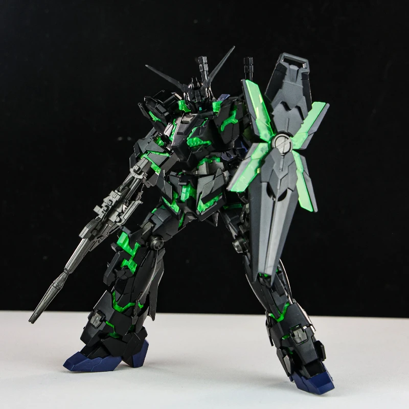 HG1/144 hergebruikt plastic assemblagemodel RX0 fluorescerend groen Oorsprong Assemble Model Kit Decoratief speelgoed Gemechaniseerd Warleague Thema