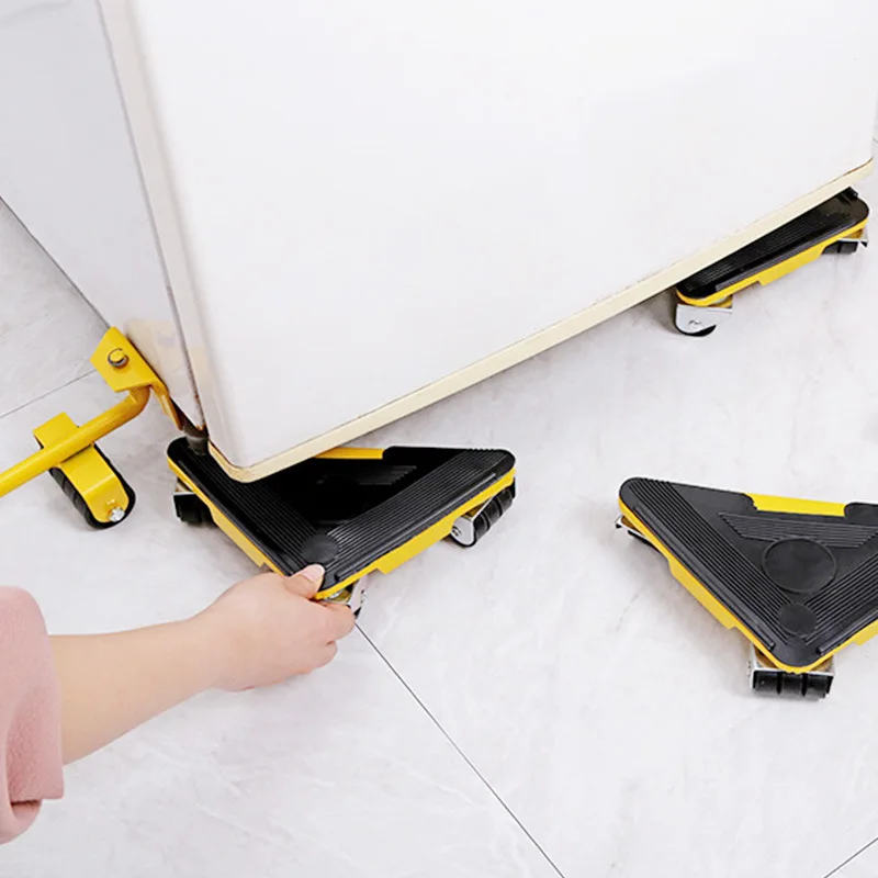 

Furniture Moving Tool Set 5-Piece ABS Spinner Wheel Heavy Duty Mover Roller Household Moving Artifact