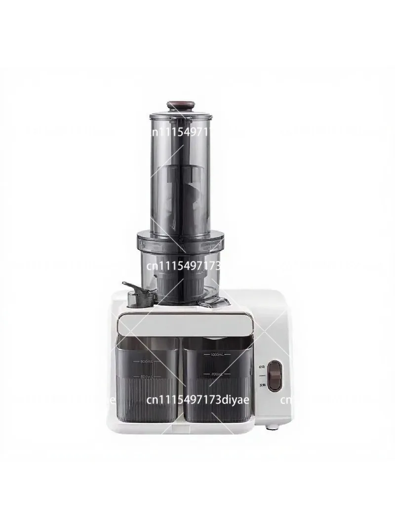 Large Caliber Slow Juicer with Pulp Separation, Automatic Household Juice Extractor, Easy Clean Design, High Juice Yield