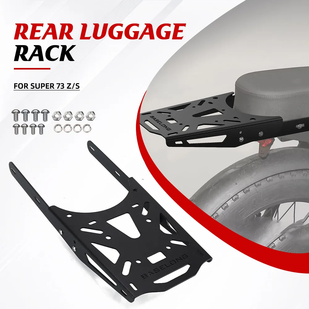 Motorcycle Accessories FOR Super 73 Z/S Rear Case Bracket Saddlebag Panniers Rack Carrier Shelf Top Box Luggage Holder Support