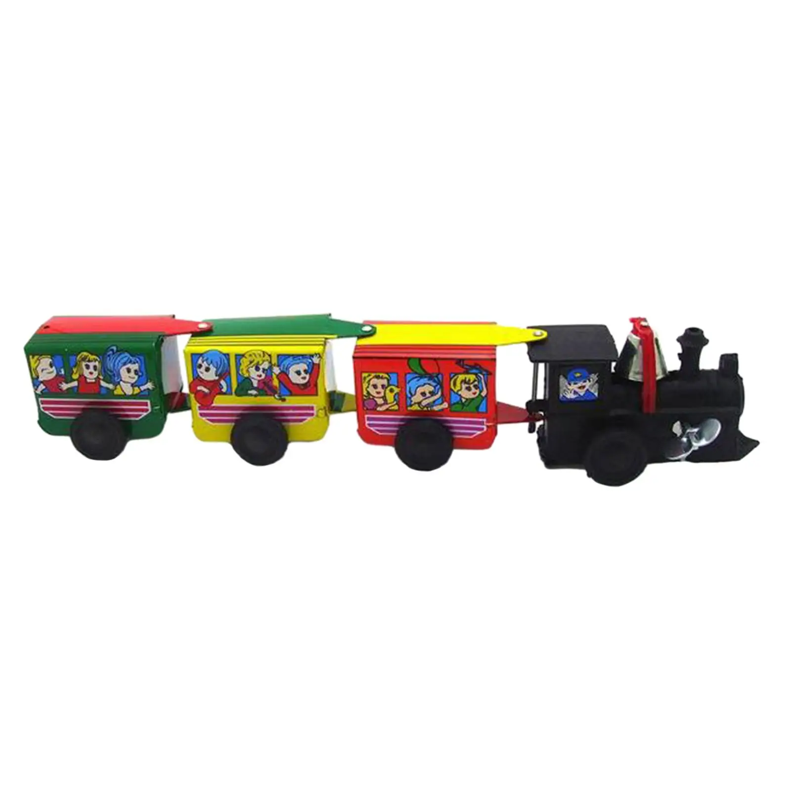 Modelo de trem de relógio, carrinhos de brinquedo, brinquedos de trem para quarto de apartamento