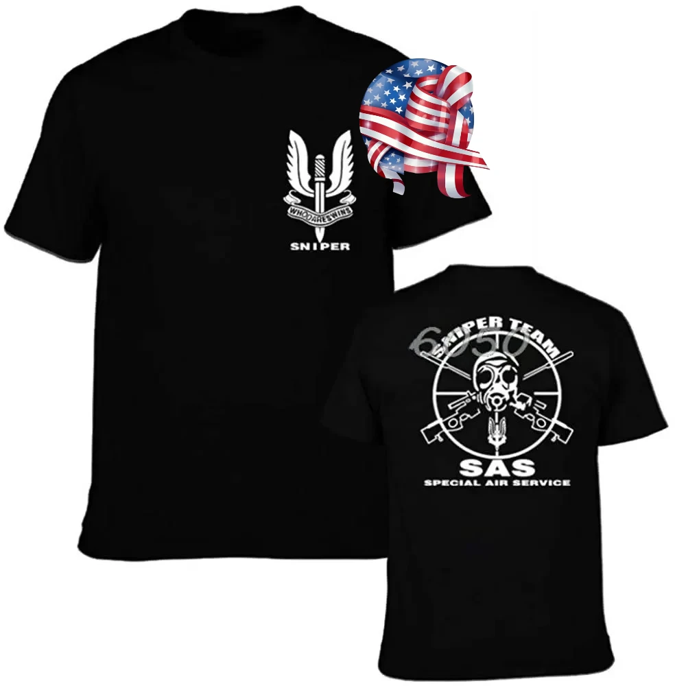 

SAS Special Air Service British Army Special Forces Sniper T-Shirt. Summer Cotton Short Sleeve O-Neck Mens T Shirt New S-3XL