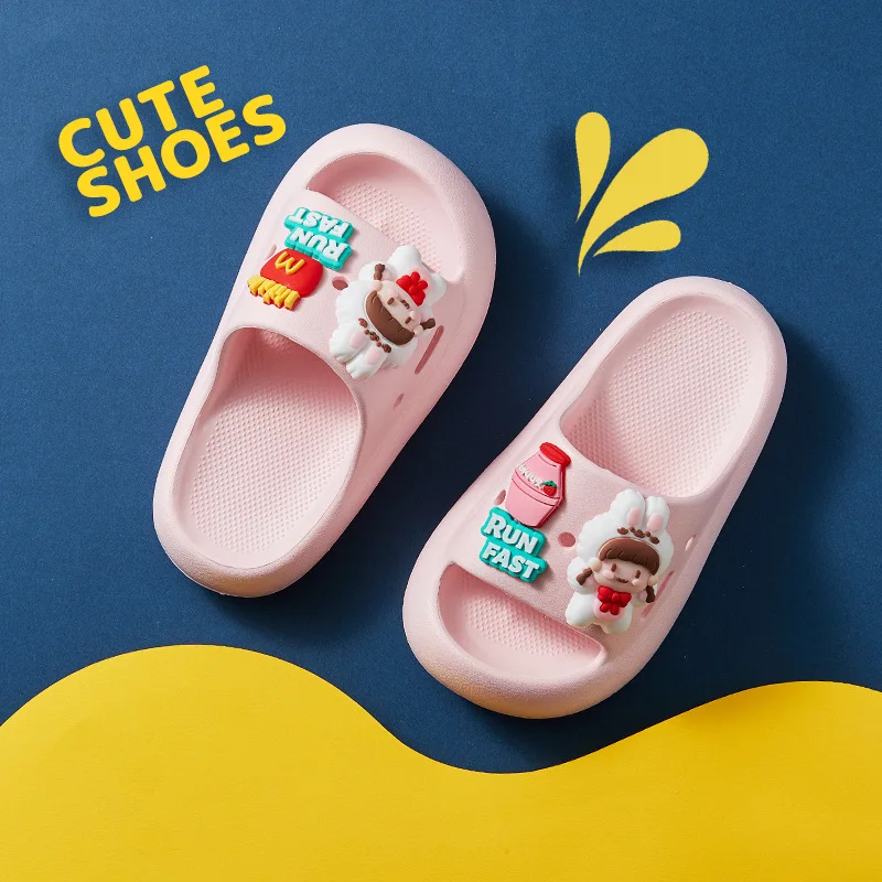 

Children Slippers Hollow Flat Versatile Baby Girls and Boys Non-slip Kid Fashion Beach Shoes for Bathroom Shower Summer New 2023