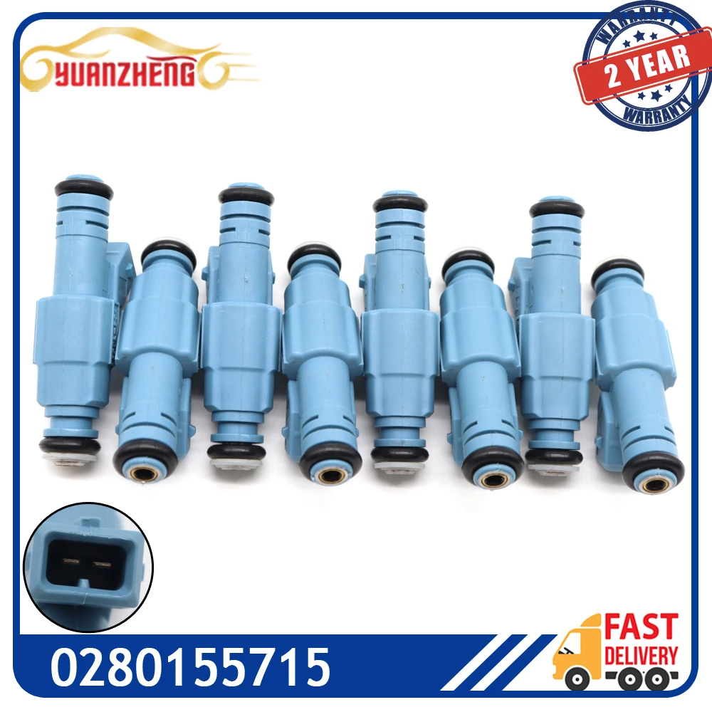 8pcs/lot High Quality Fuel Injector For Chevrolet Impala Camaro Corvette Caprice Ford F250 F350 Super Duty Excursion 0280155715