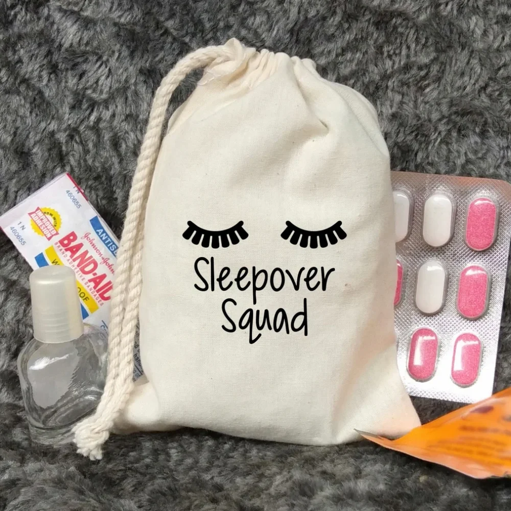 25 Sleepover squad Slumber Party favor bag kit Girls party favors Birthday Sleepover Slumber party favors Pajama Pyjama party