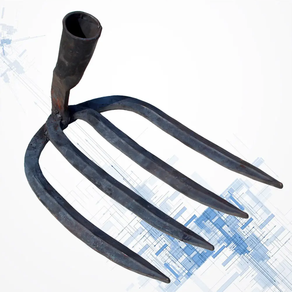 4-teeth-rake-head-robust-garden-rake-tool-heavy-duty-metal-construction-ideal-for-leaf-debris-soil-loosening-diy-garden