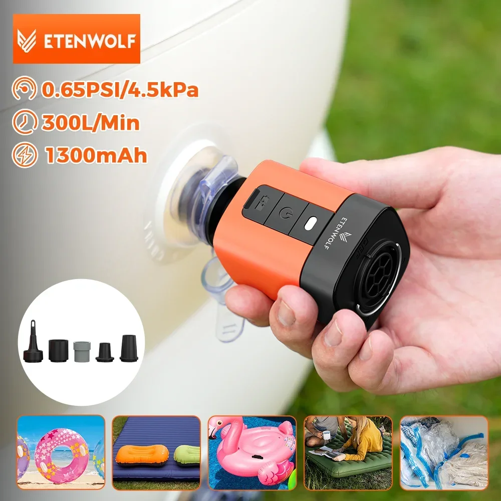 

Новый электрический уличный насос ETENWOLF AIR 3SE, 1300 мАч, для надувных матрасов, плавательных бассейнов, спальных ковриков