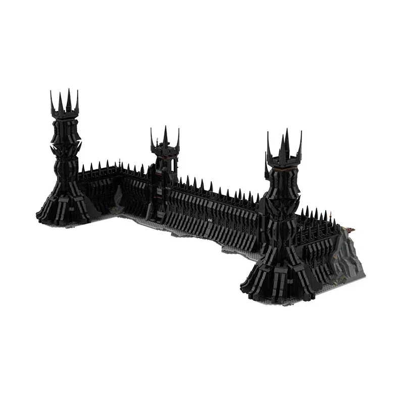 Magische Ringe Film Modell Moc Bausteine UCS Black Gate Technologie Modulare Blöcke Geschenke Weihnachten Spielzeug DIY Sets Montage