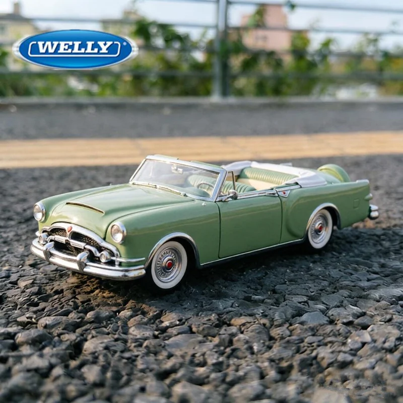 

Welly 1:28 1953 Packard Caribbean Alloy Luxy Car Model Diecast Metal Classic Old Sports Vehicles Car Model Collection Kids Gifts