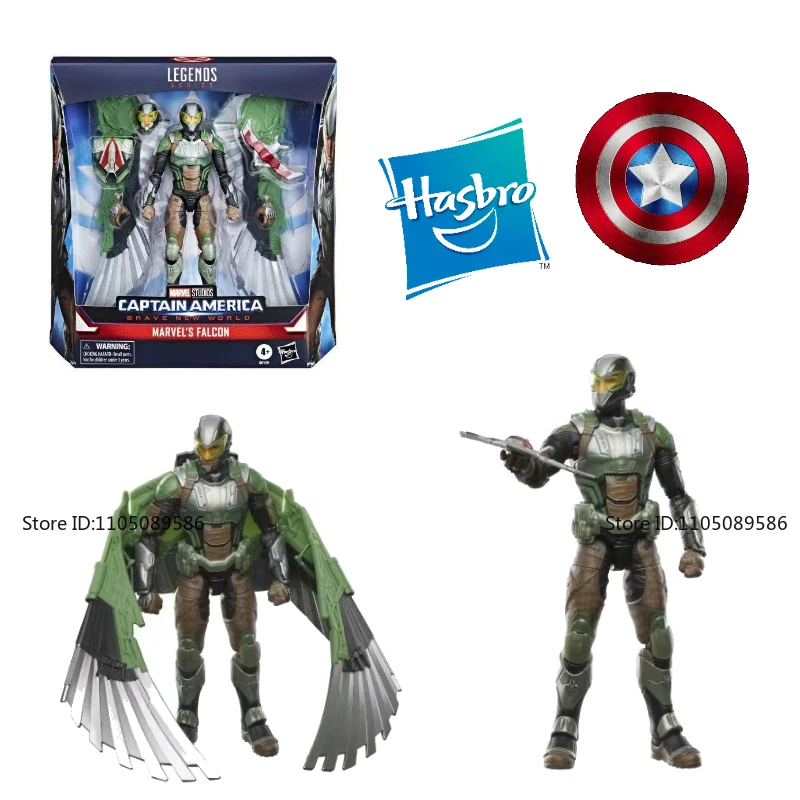 Op voorraad Marvel Captain America G0159 Falcon Cool Funny Figures Originele filmkarakterfiguur Verjaardagscadeaus Vakantiespeelgoed