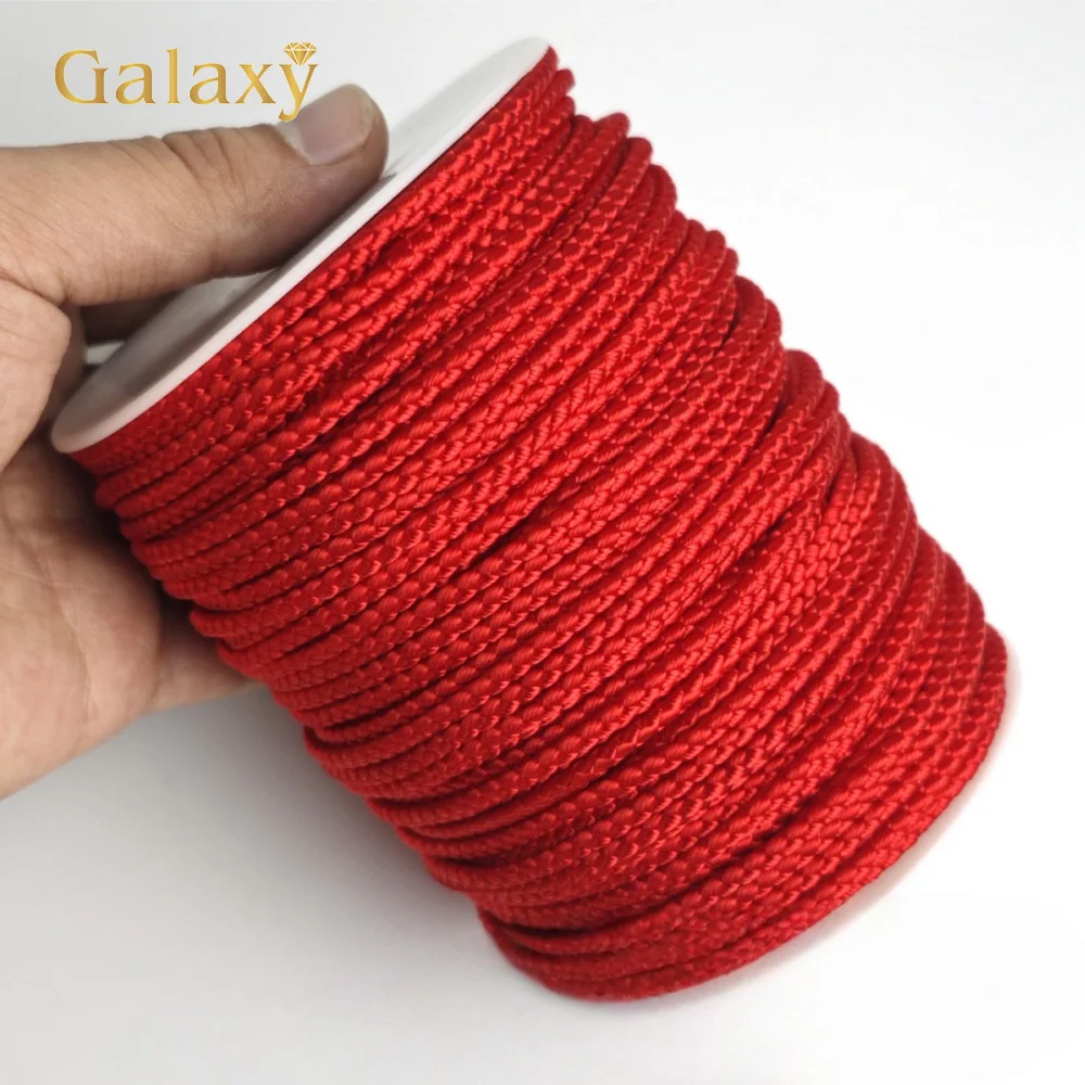 

Wholesale 3mm Nylon Thread 70 Meters Chinese Knot Silky Macrame Cord Beading Braided String For DIY Jewelry Making Material Rope