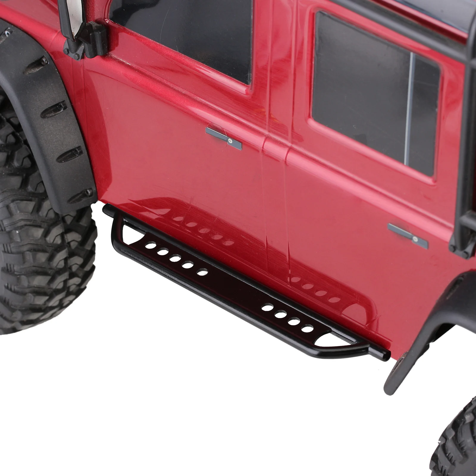 INJORA TRX4 Rock Pedal Metal Sliders 2PCS nero per 1/10 RC Crawler Car TRX-4 parti di aggiornamento