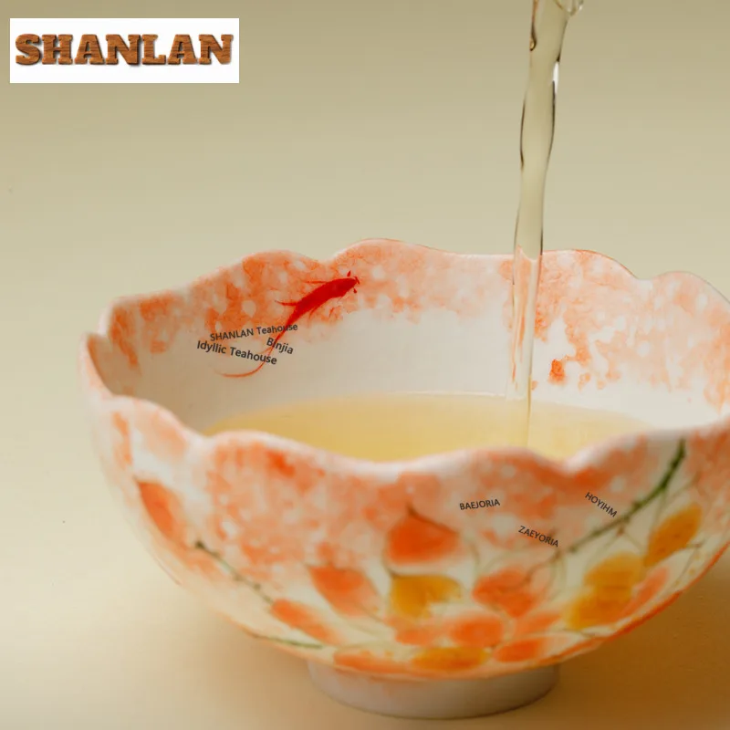 80ml Pastels Pink Magnolia Teacup Zen Tea Bowl Jug Tea-tasting Meditation Cup Jianzhan Master Cups Green Tea Household Tea Items