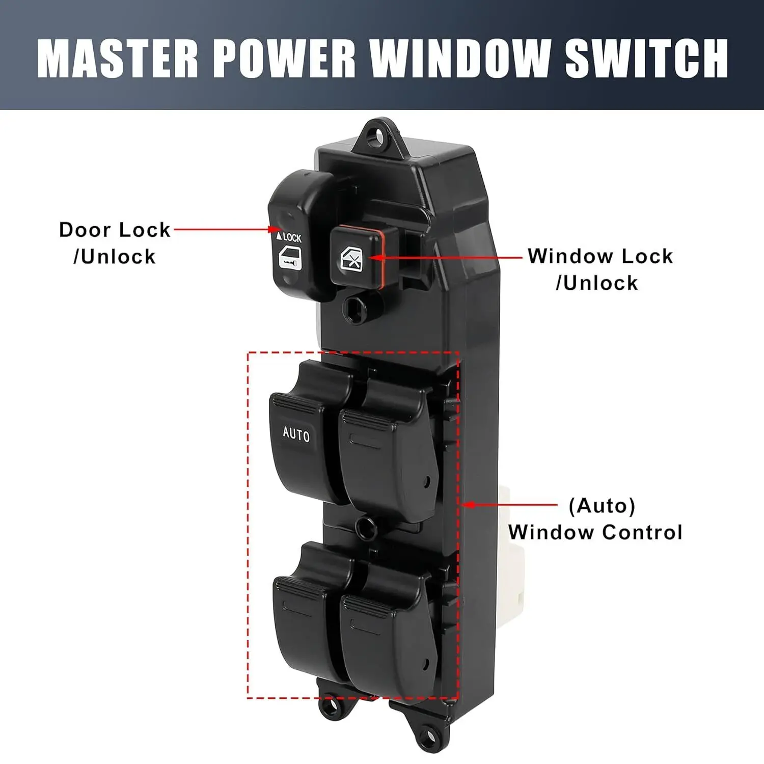 

Переключатель управления главным стеклом 84820-42090 8482042180 для TOYOTA Rav4 II 00-05 Prius 04-09 8482012480 84820-12480