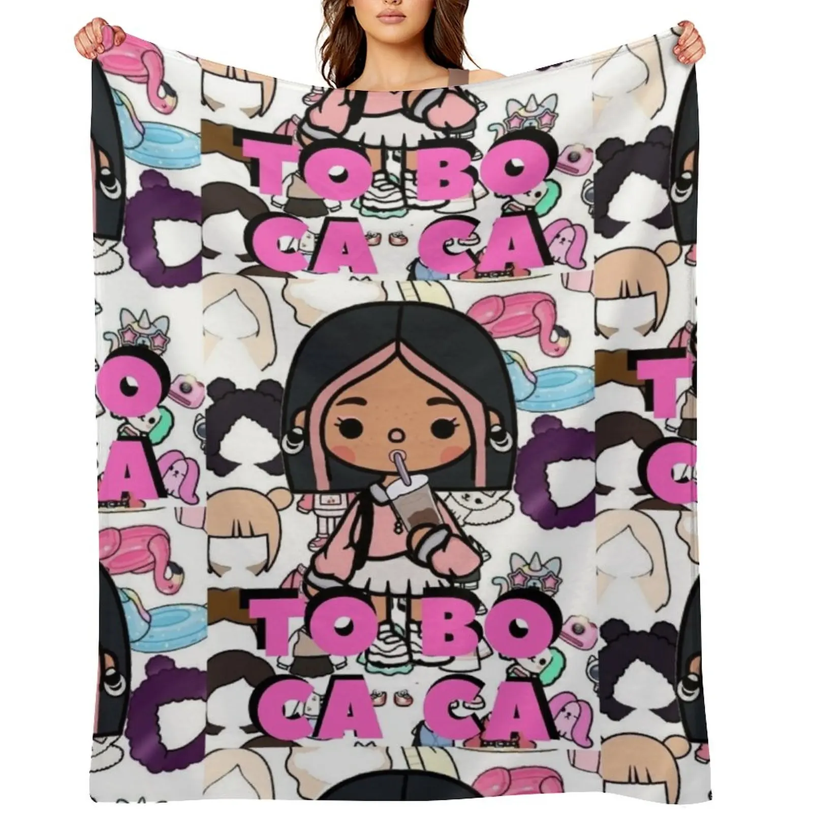 

Toca Boca Throw Blanket Extra Large Throw Blankets For Baby Sofas warm for winter Blankets