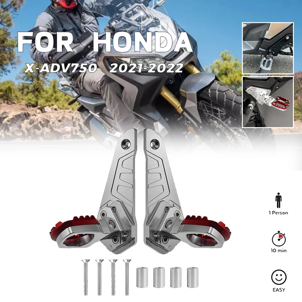 

For HONDA X-ADV 750 XADV 750 X ADV 750 X-ADV 750 2021 Motorcycle accessories Folding Rear Foot Pegs Footrest Pedal Passenger