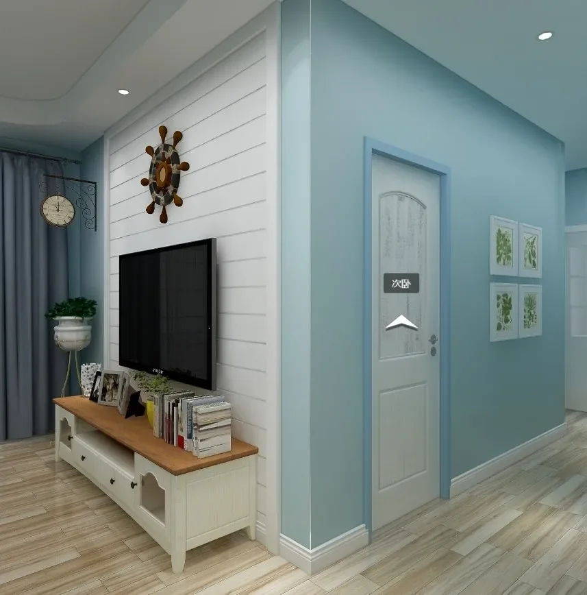 Simple Modern Plain Silk Wallpaper Bedroom Living Room Background Wall Hotel Engineering Fashion Solid Color Home Wallpaper