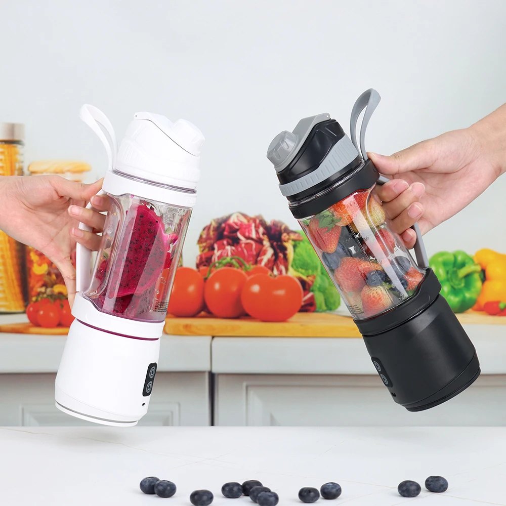 

Powerful Orange Juicer Machine 700ml 6 Blades Stainless Steel USB Recharging Electric Blender Juicer