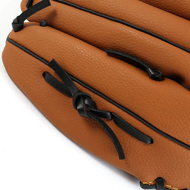 야외 스포츠 야구 글러브 소프트볼 연습 장비, 성인용 오른손, 남녀공용, 다크 브라운 12.5 인치