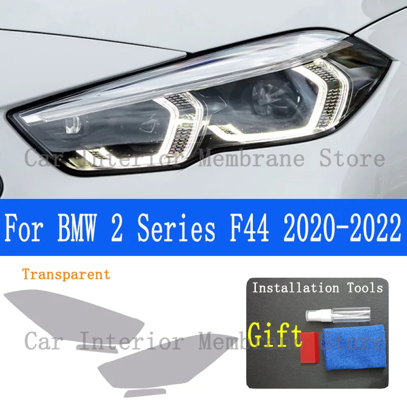 

For BMW 2 Series F44 2020 TPU Car Exterior Headlights Anti-Scratch Protective Film Headlamps Repair Sticker Accessories Refit
