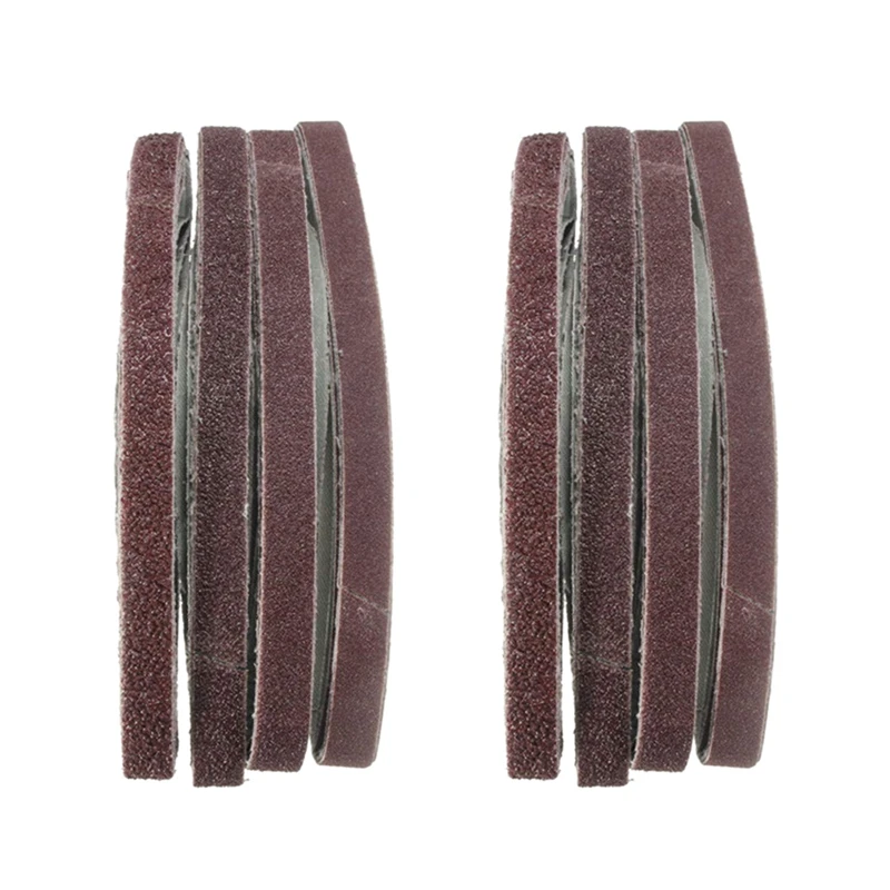 

40Pcs 13X457mm Zirconia Abrasive Sanding Belts 40/60/80/120 Grit