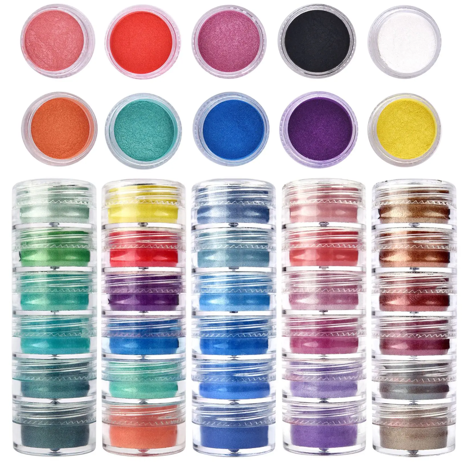 6 Colors/Set Pearl Powder Pigment Resin Colorant Dye Pearlescent Powder DIY Epoxy Resin Pigment Jewelry Making Supplies